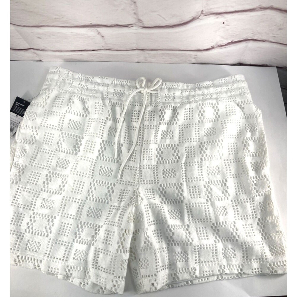 Original Use Womens Geometric Lace Beach Shorts with Elastic Waist NEW Size XL